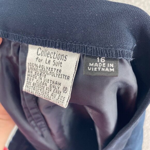 Collections Pants Womens 16 Black Wide Leg Everyday Office Career Work Formal - Picture 6 of 11